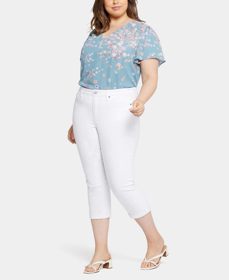 Nydj Plus Size Chloe Skinny Capri Jeans