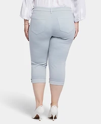 Nydj Plus Marilyn Straight Crop Cuff Jeans