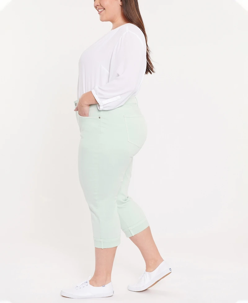 Nydj Plus Marilyn Crop Cuff Denim Jeans