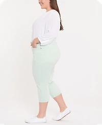 Nydj Plus Marilyn Crop Cuff Denim Jeans
