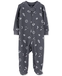 Carter's Baby Boys Cotton Space Thermal Sleep & Play Pajamas