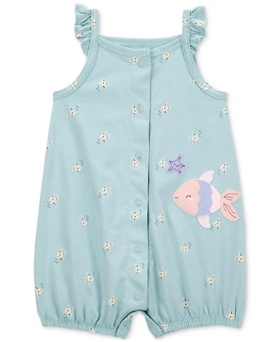 Carter's Baby Girls Cotton Snap-Up Romper