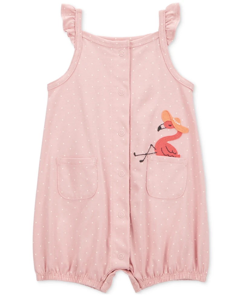 Carter's Baby Girls Cotton Snap-Up Romper
