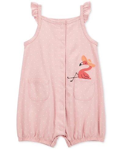Carter's Baby Girls Cotton Snap-Up Romper