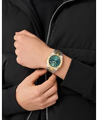 Plein Sport Men's Metronaut Three Hand Quartz Two-Tone Bracelet Watch, 42mm