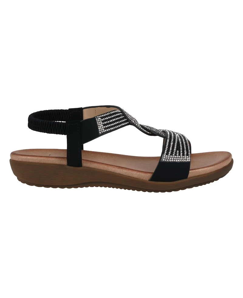 Gc Shoes Women's Viana Embellished Flat Sandals
