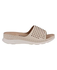 Gc Shoes Women's Julie Embellished Comfort Flat Sandals