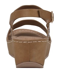 Gc Shoes Women's Alexia Embellished Wedge Sandals