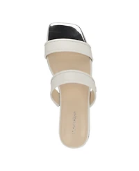 Calvin Klein Women's Felisa Double Band Slip-On Flat Sandals