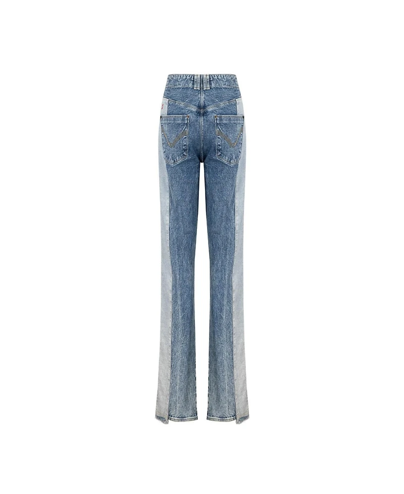 Pcfg Women's Free Heaven Inside Out Blue Jeans