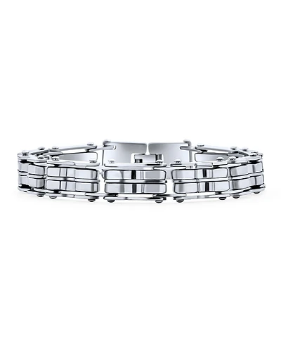 Bling Jewelry Heavy Bicycle Chain Bike Link Bracelet Stainless Steel