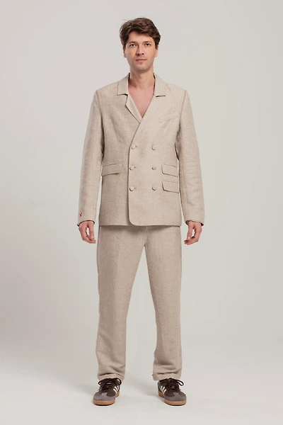 Pcfg Men's Free Heaven Linen Oversized Blazer