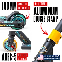 Pro Stunt Scooter for Kids Ages 5+ – Lightweight Durable Trick Scooter for Skatepark and Street – Madd Gear MG2