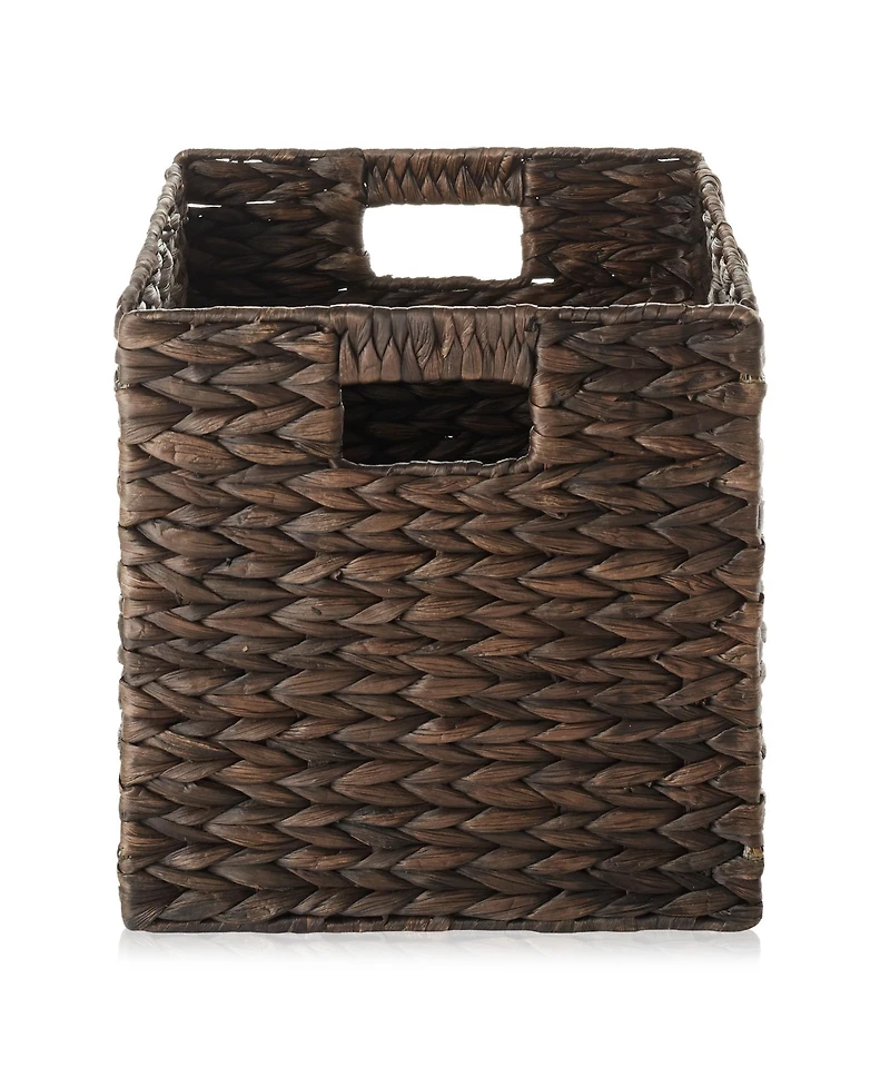 Casafield 10.5" x 10.5" Water Hyacinth Storage Baskets