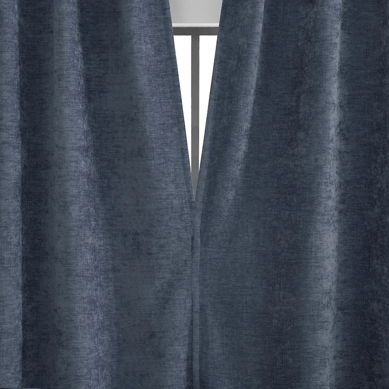 Isidora Velvet Magnetic Closure 100% Blackout Grommet Curtain Panel