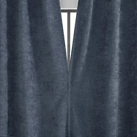 Isidora Velvet Magnetic Closure 100% Blackout Grommet Curtain Panel