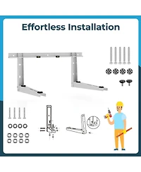 Mini Split Wall Mounting Bracket for 12000-24000 Btu Universal Ductless Ac