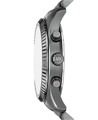 Michael Kors Men's Lexington Chronograph Gunmetal Stainless-Steel Watch and Bracelet Set, 44mm