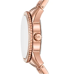 Michael Kors Women's Ritz Chronograph Rose Gold-Tone Stainless Steel Watch, 35mm