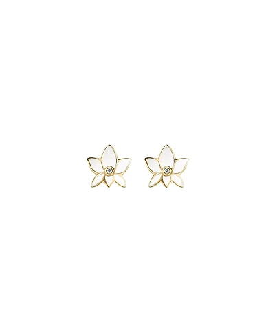 Lush Virtue - Lotus Flower Stud Earrings