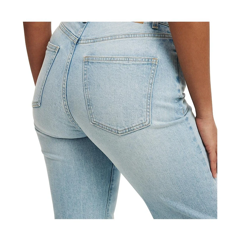 Cotton On Women's Curvy Stretch Straight Jean