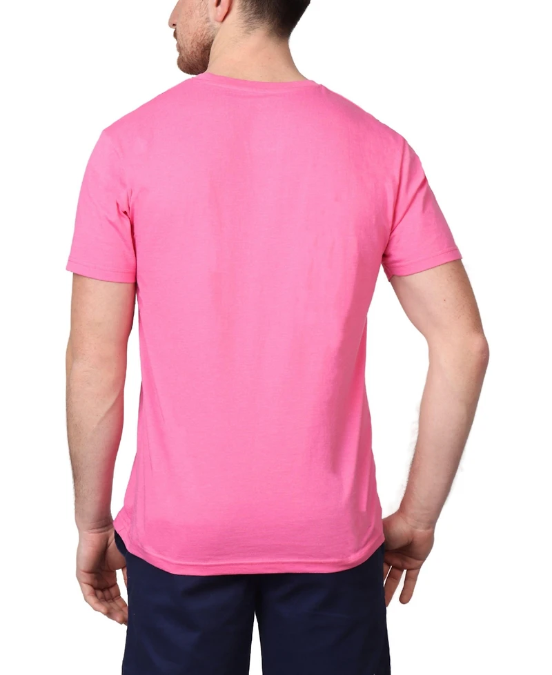 TailorByrd Men's Pink Athletic Club Graphic T-Shirt