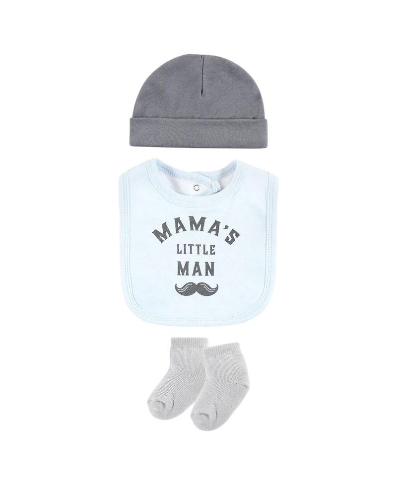 Hudson Baby Boys Gent's Six-Piece Newborn Starter Pack