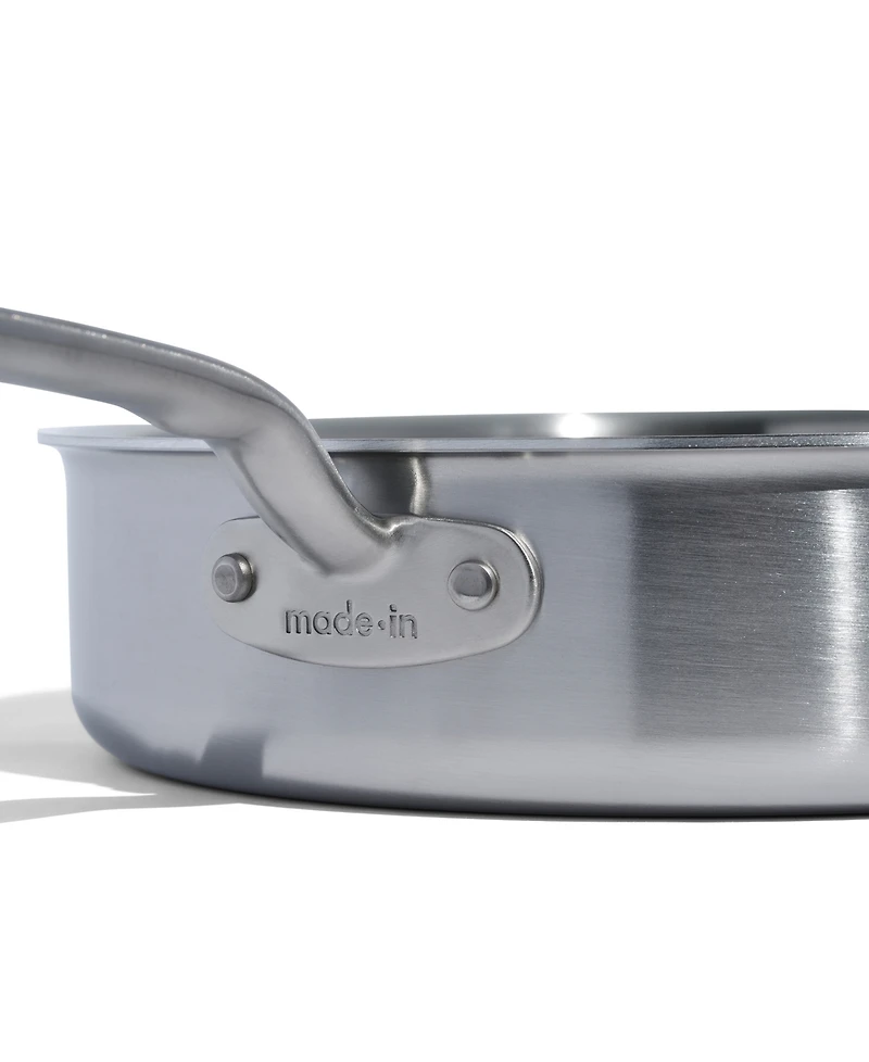 Made In Stainless Steel Clad 3.5-Quart Saute Pan with Lid