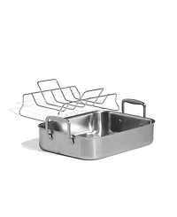 Made In Stainless Steel Clad 17" Roasting Pan