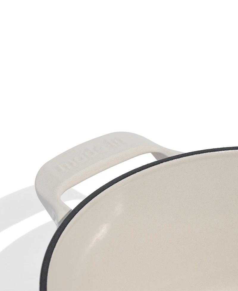 Made Enameled Cast Iron 5.5-Quarts Round Dutch Oven with Lid