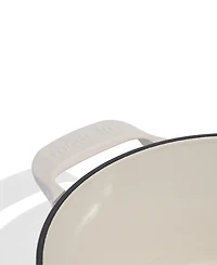 Made Enameled Cast Iron 5.5-Quarts Round Dutch Oven with Lid