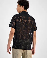Guess Men's Regular-Fit Devore Floral Shirt