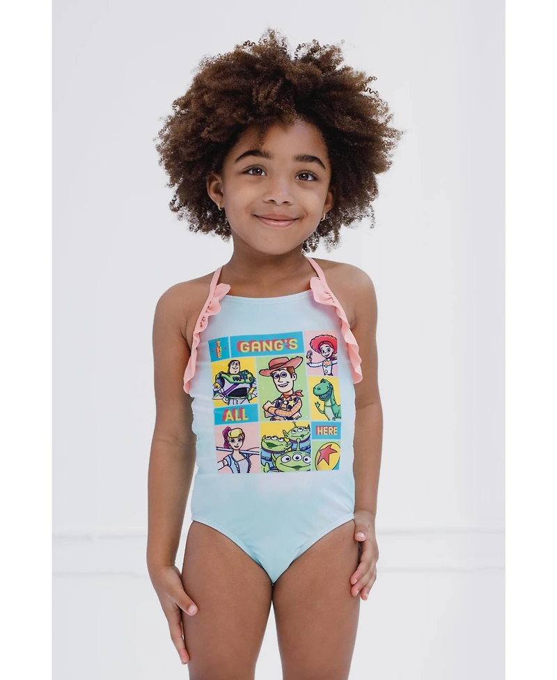 Disney Girls Toy Story Upf 50+ One Piece Bathing Suit