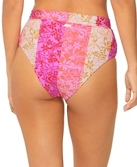 Raisins Juniors' Tropics High-Rise Bikini Bottoms
