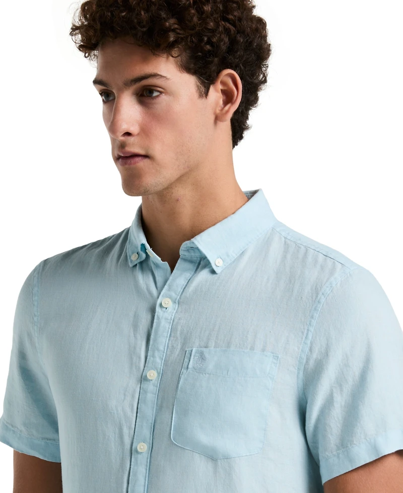 Original Penguin Men's Delave Linen Shirt