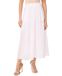 Vince Camuto Women's A-Line Linen-Blend Midi Skirt