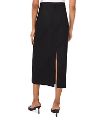 Vince Camuto Women's Linen-Blend Patch-Pocket Midi Skirt