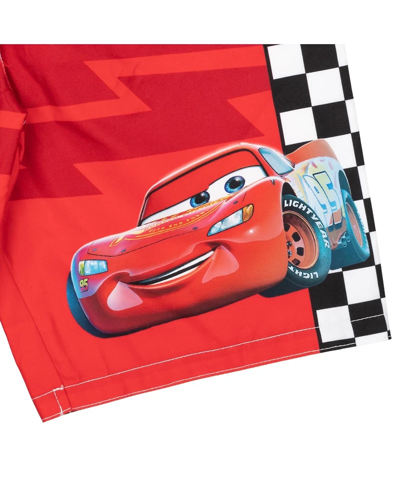 Cars Boys Pixar Lightning McQueen Swim Trunks Bathing Suit