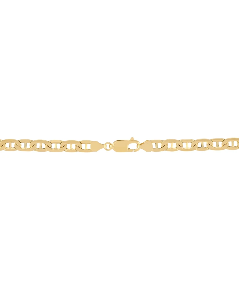Lightweight Polished Mariner Link 20" Chain Necklace (5.5MM) in 14k Gold