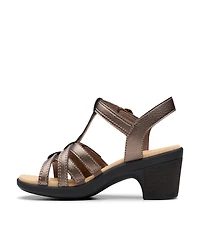 Clarks Collection Women's Emily2 Rose Block Heel Sandals
