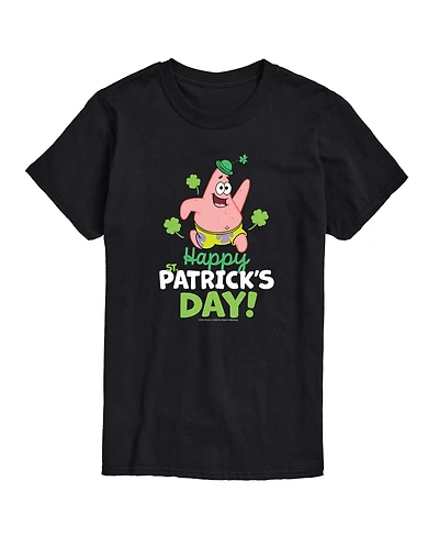 Airwaves Men's SpongeBob SquarePants Happy Patrick's Day Short Sleeve T-Shirt