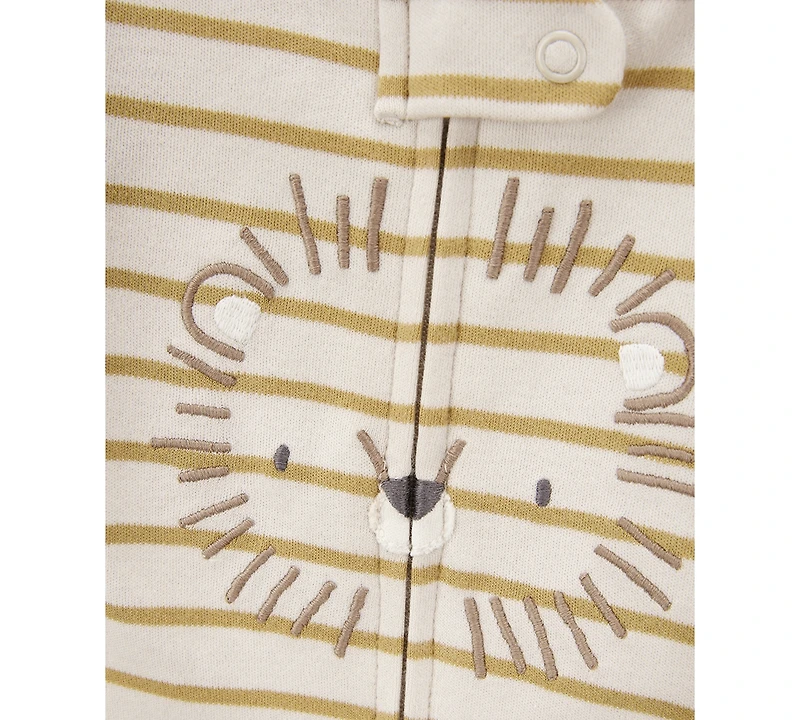 Carter's Baby Boys Cotton Lion Striped Sleep & Play Pajamas