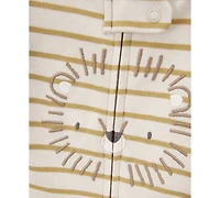 Carter's Baby Boys Cotton Lion Striped Sleep & Play Pajamas