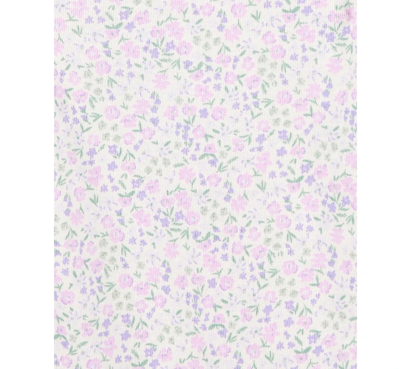 Carter's Baby Girls 5-Pk. Cotton Floral Polka-Dot Short-Sleeve Bodysuits