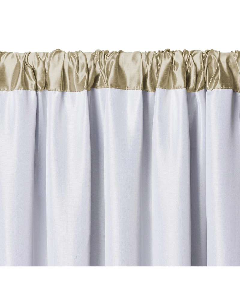 Elrene Home Fashions Versailles Faux Silk Blackout Window Curtain
