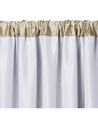 Elrene Home Fashions Versailles Faux Silk Blackout Window Curtain