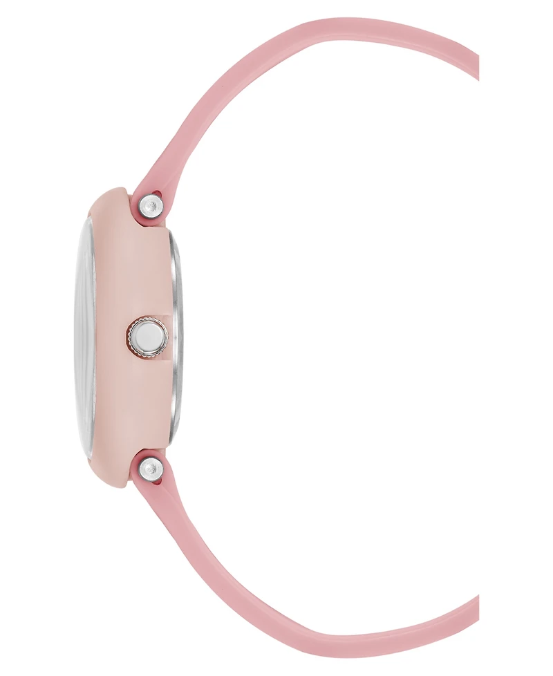 Armitron Kid's Quartz Dottie Pink Silicone Watch, 30mm