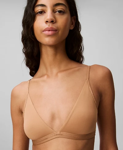 Calvin Klein Women's Form To Body Lightly Lined Triangle Bralette QF6758
