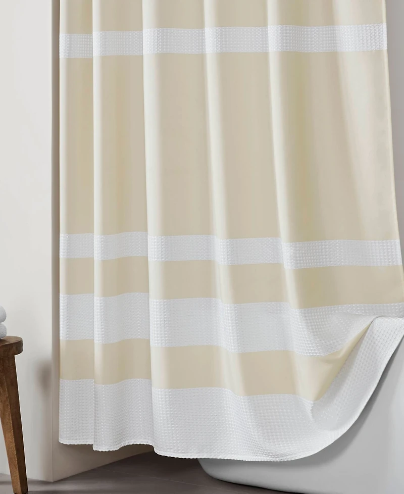 Madison Park Spa Waffle 3M-Scotchgard Shower Curtain, 72" x