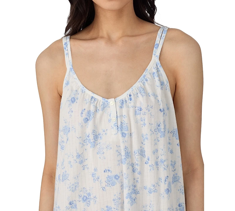 Lauren Ralph Women's Double-Strap V-Neck Short Nightgown